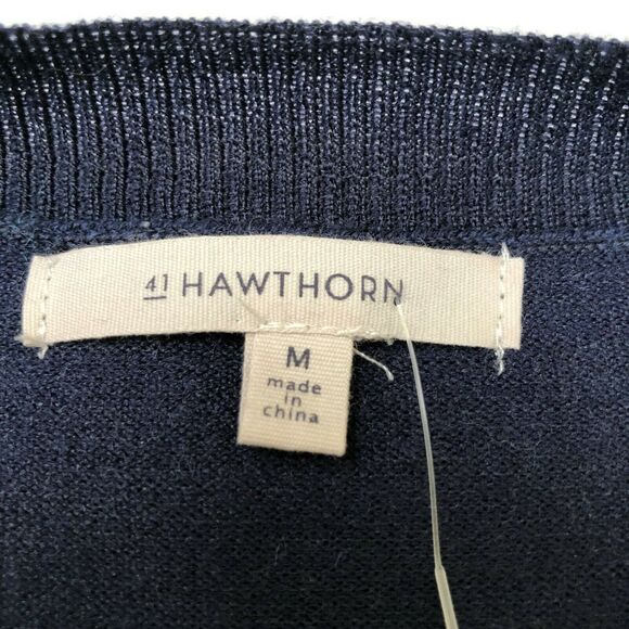 NEW Stitch Fix 41 Hawthorn Wool Blend Cardigan Sweater Womens Medium Color Block - Picture 7 of 8